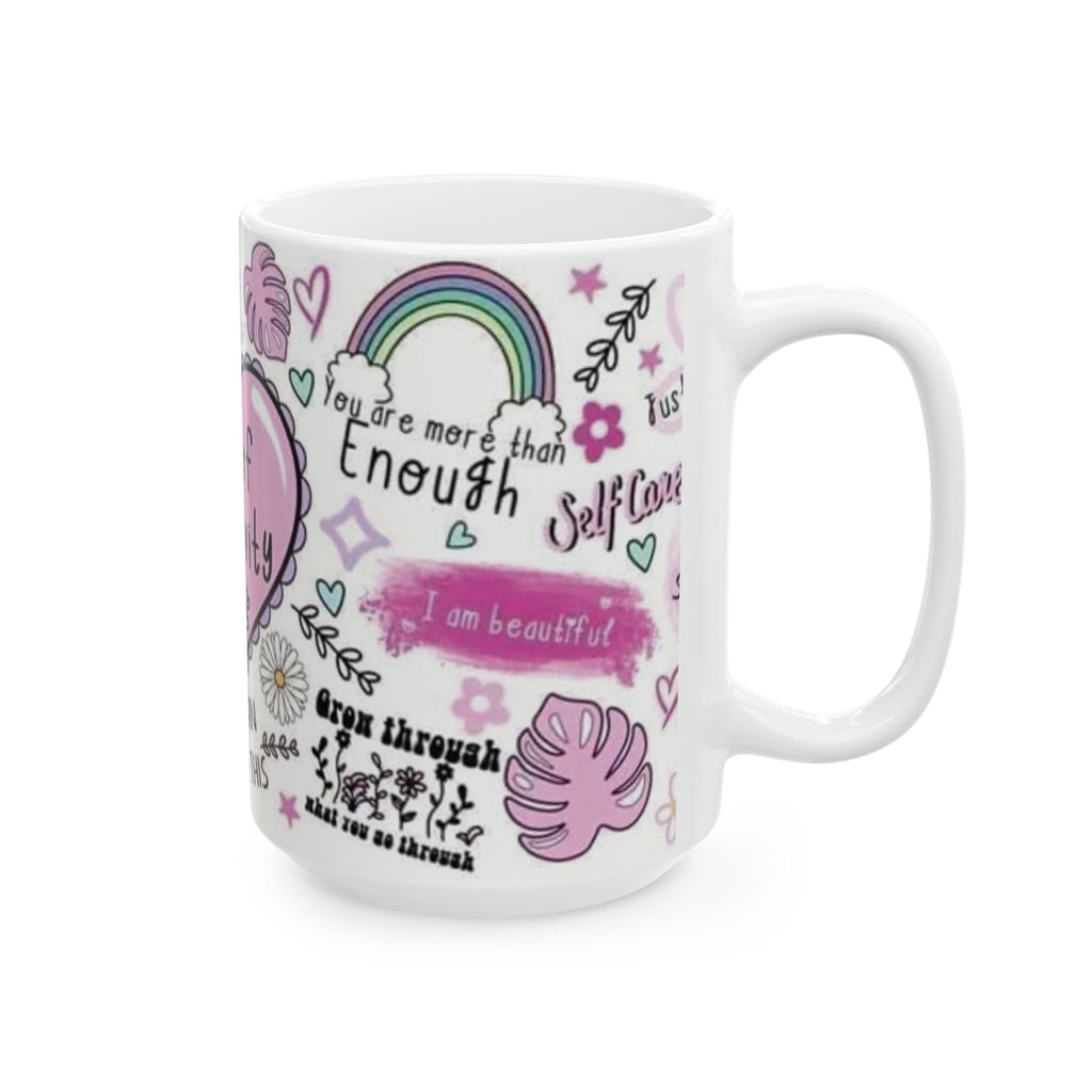 Positivity Mug — "Cup of Positivity" Inspirational Ceramic Coffee Mug (11oz/15oz)