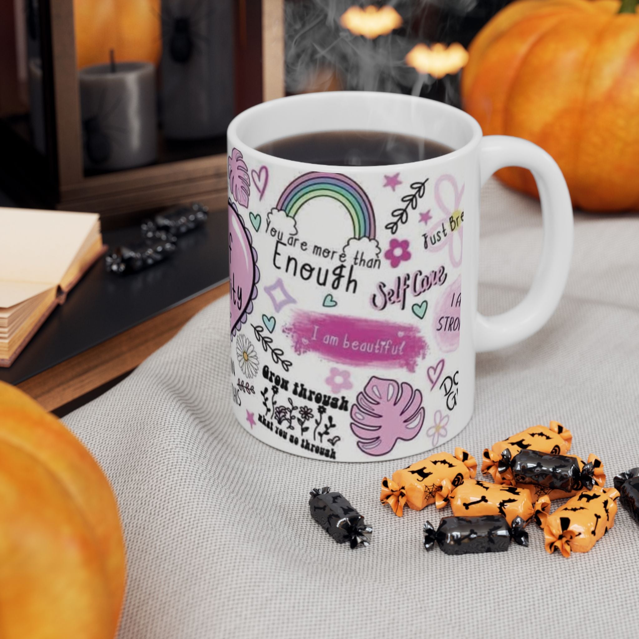 Positivity Mug — "Cup of Positivity" Inspirational Ceramic Coffee Mug (11oz/15oz)