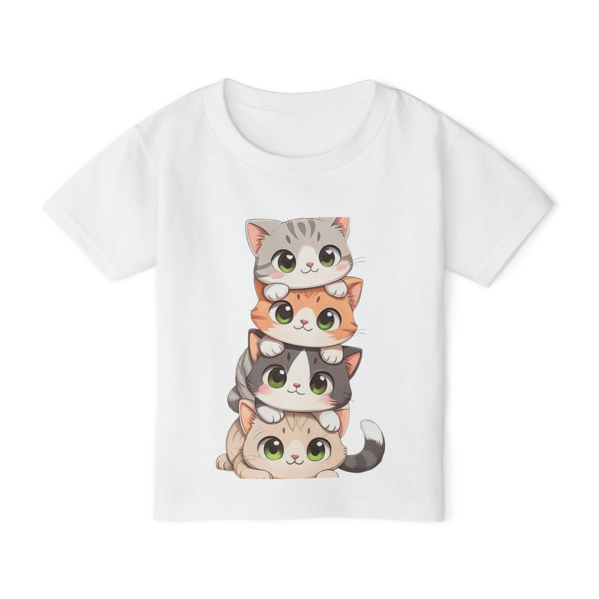 Stacked Cute Kittens Toddler T-shirt | Playful Cat Stack