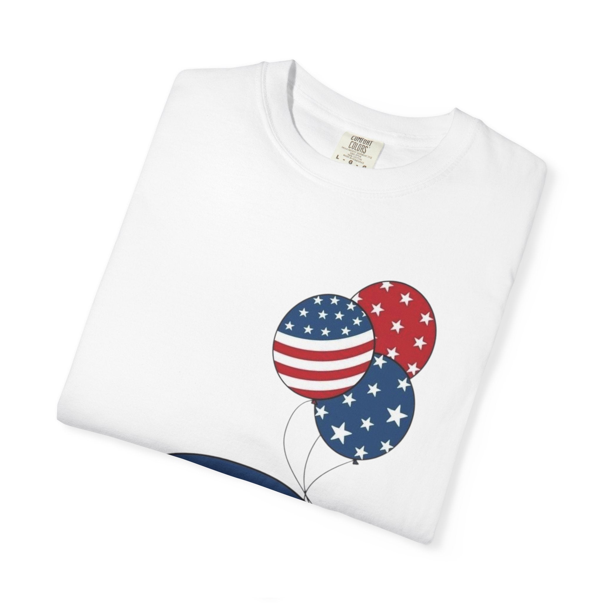 Patriotic Gnome with Balloons T-Shirt | Happy 4th of July USA Design