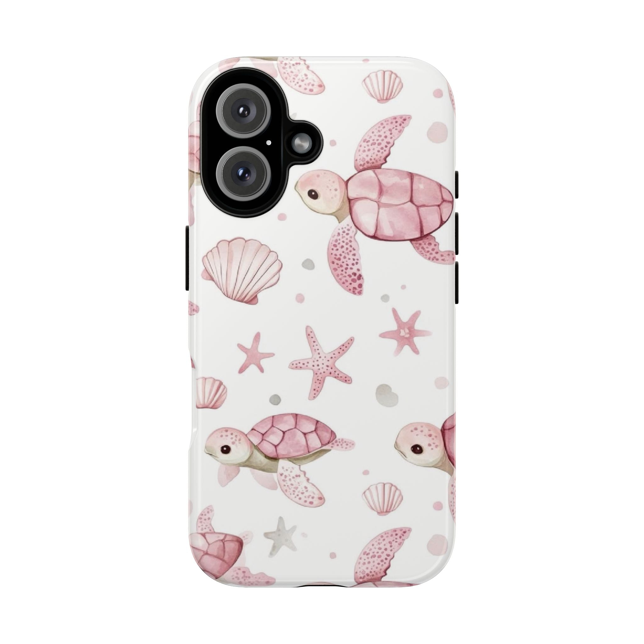 Pink Sea Turtle Pattern Phone Case | Tough Case