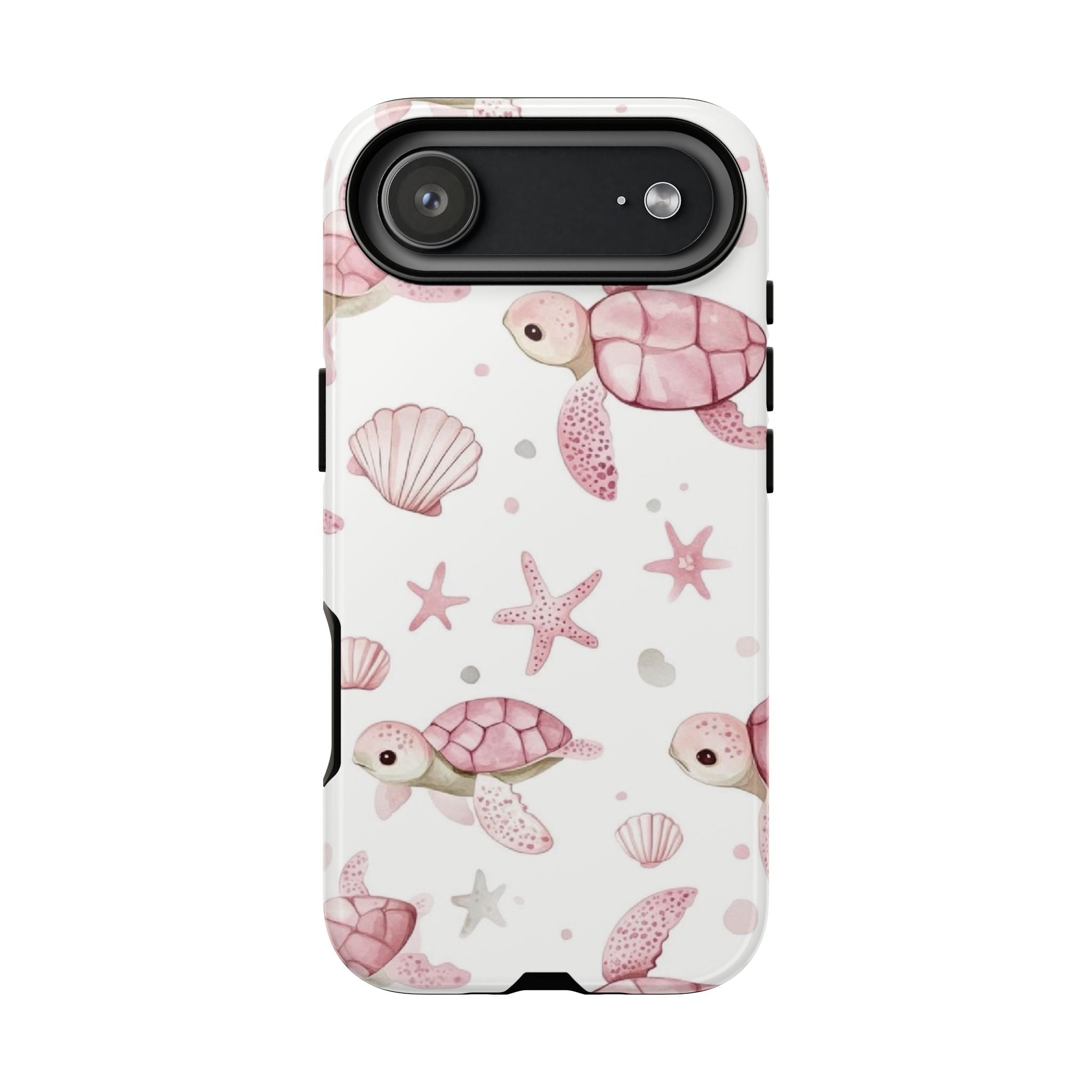Pink Sea Turtle Pattern Phone Case | Tough Case