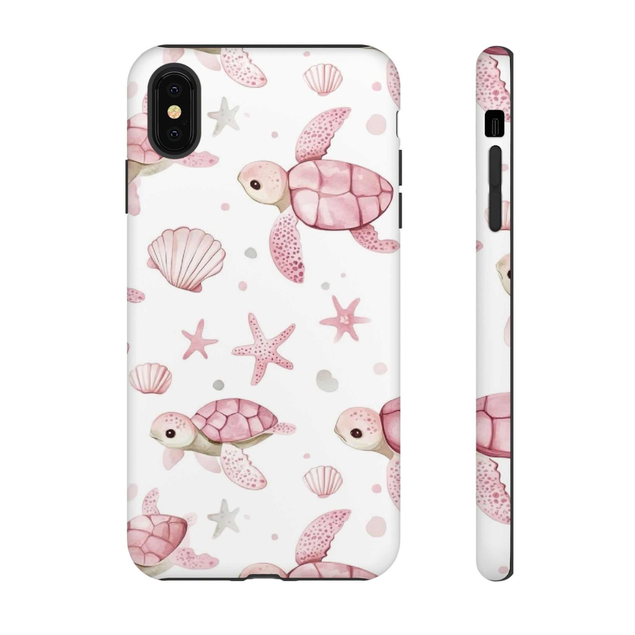 Pink Sea Turtle Pattern Phone Case | Tough Case