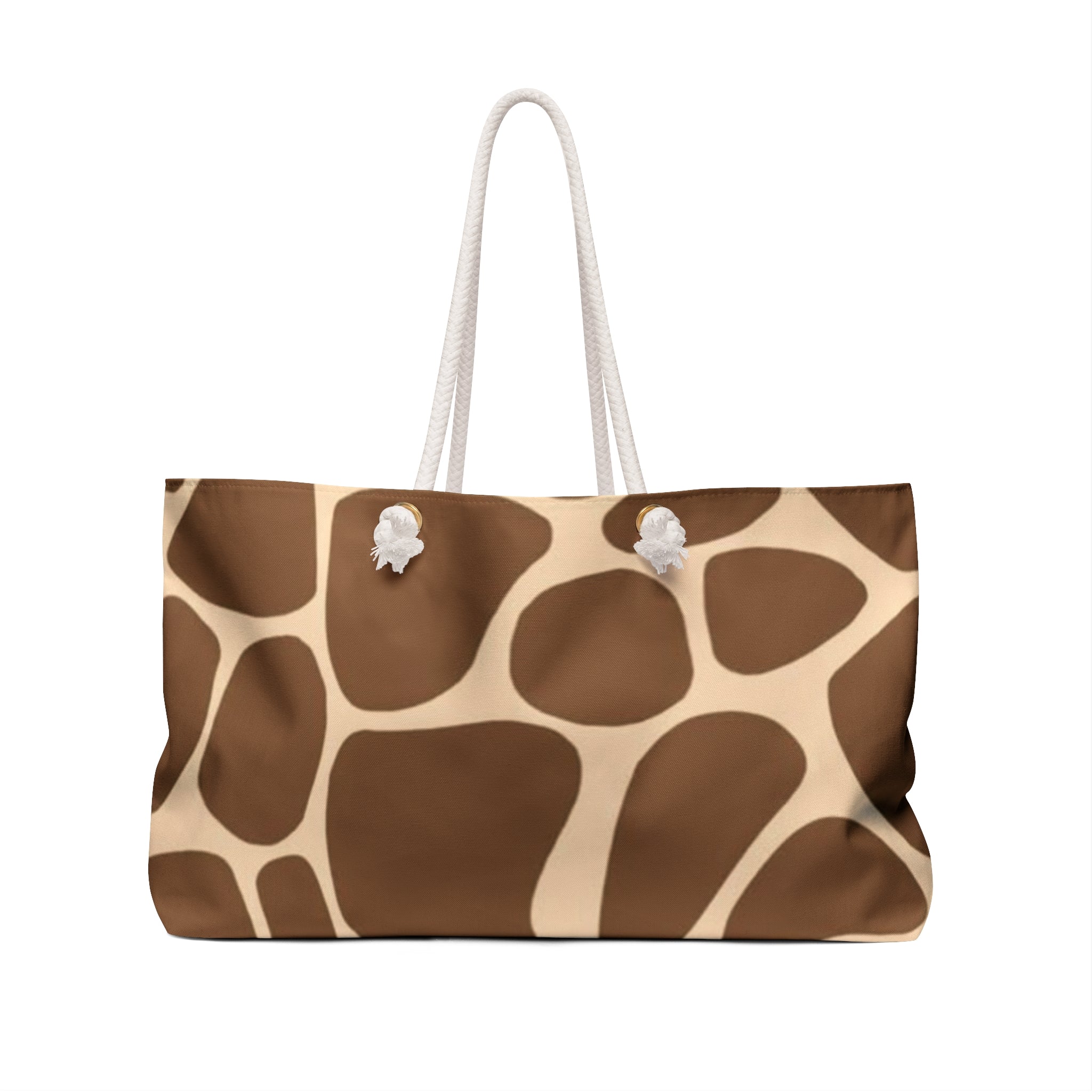 Giraffe Print Weekender Bag — Safari-Inspired Travel Tote