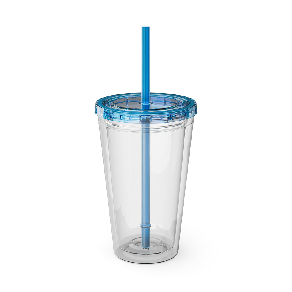 Happy 4th of July Tumbler | 16oz Straw Cup, Patriotic Fireworks Flag Design