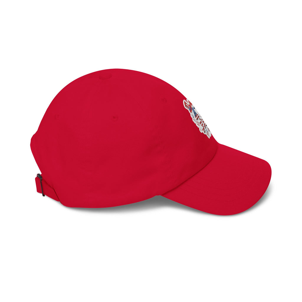 Patriotic 4th of July fireworks Dad Cap | American flag baseball hat