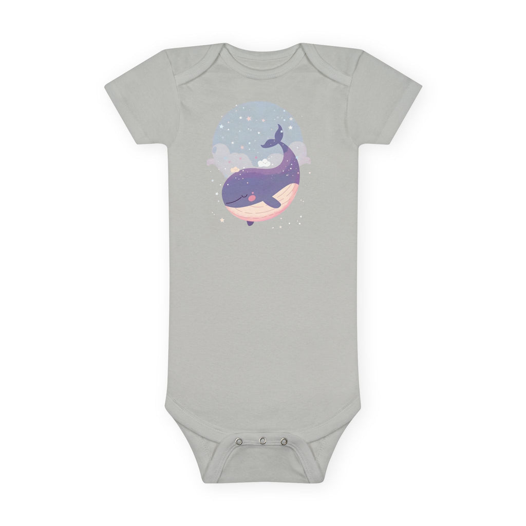 Whale Dream Baby Onesie — Pastel Night Sky Ocean Nursery Bodysuit