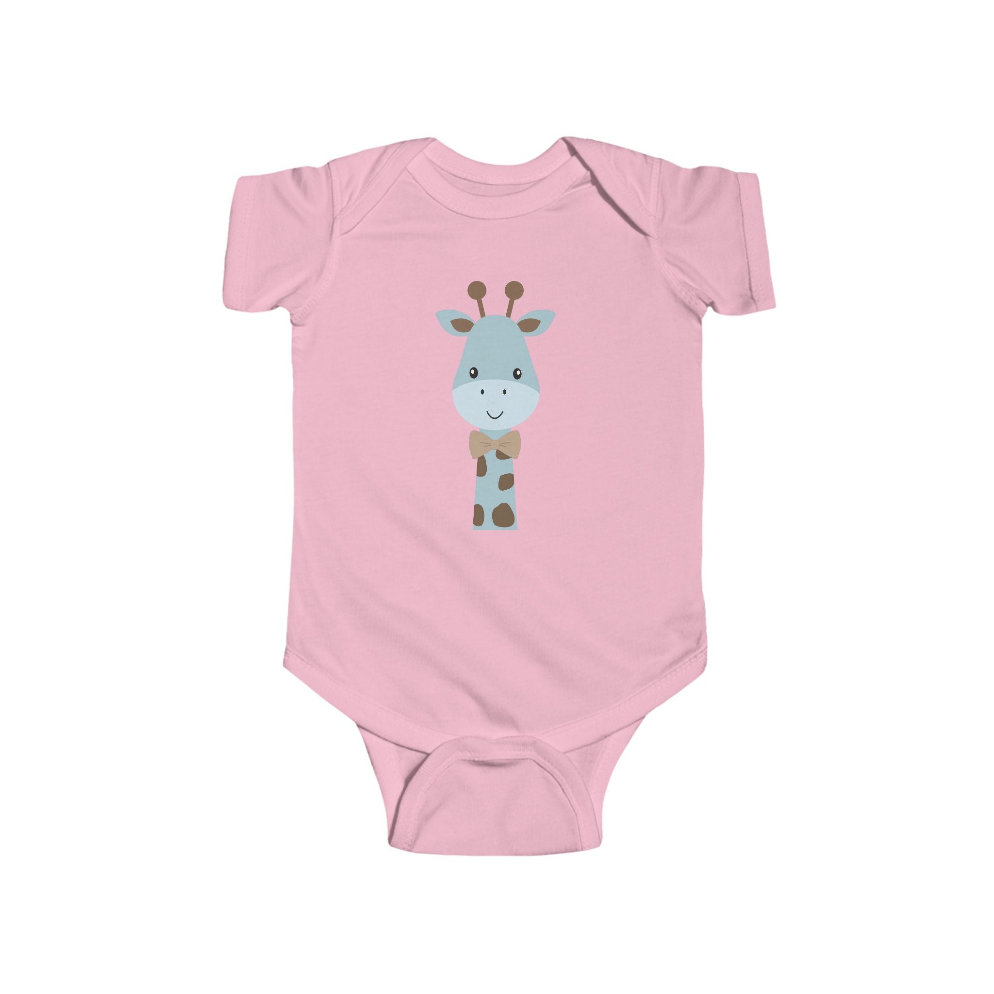 Baby Giraffe Bodysuit — Cute Blue Safari Infant Onesie