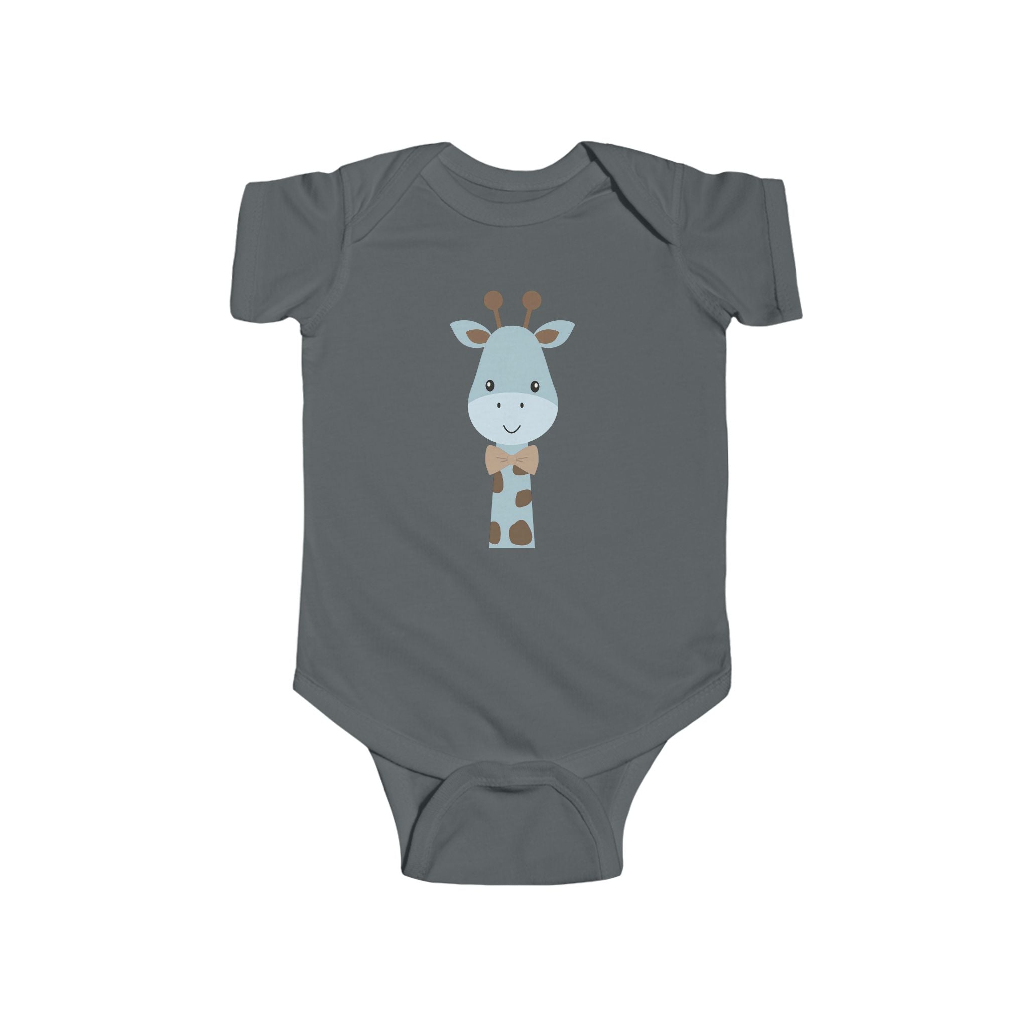 Baby Giraffe Bodysuit — Cute Blue Safari Infant Onesie