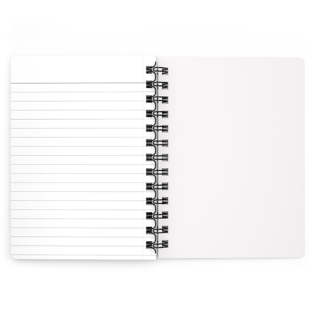 Pink Cow Pattern Spiral Notebook | Cute Cow Faces, Black Cowhide Spots