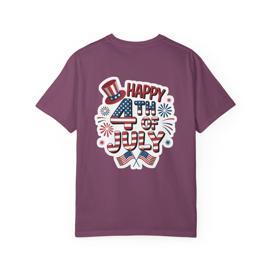 Patriotic Gnome with Balloons T-Shirt | Happy 4th of July USA Design