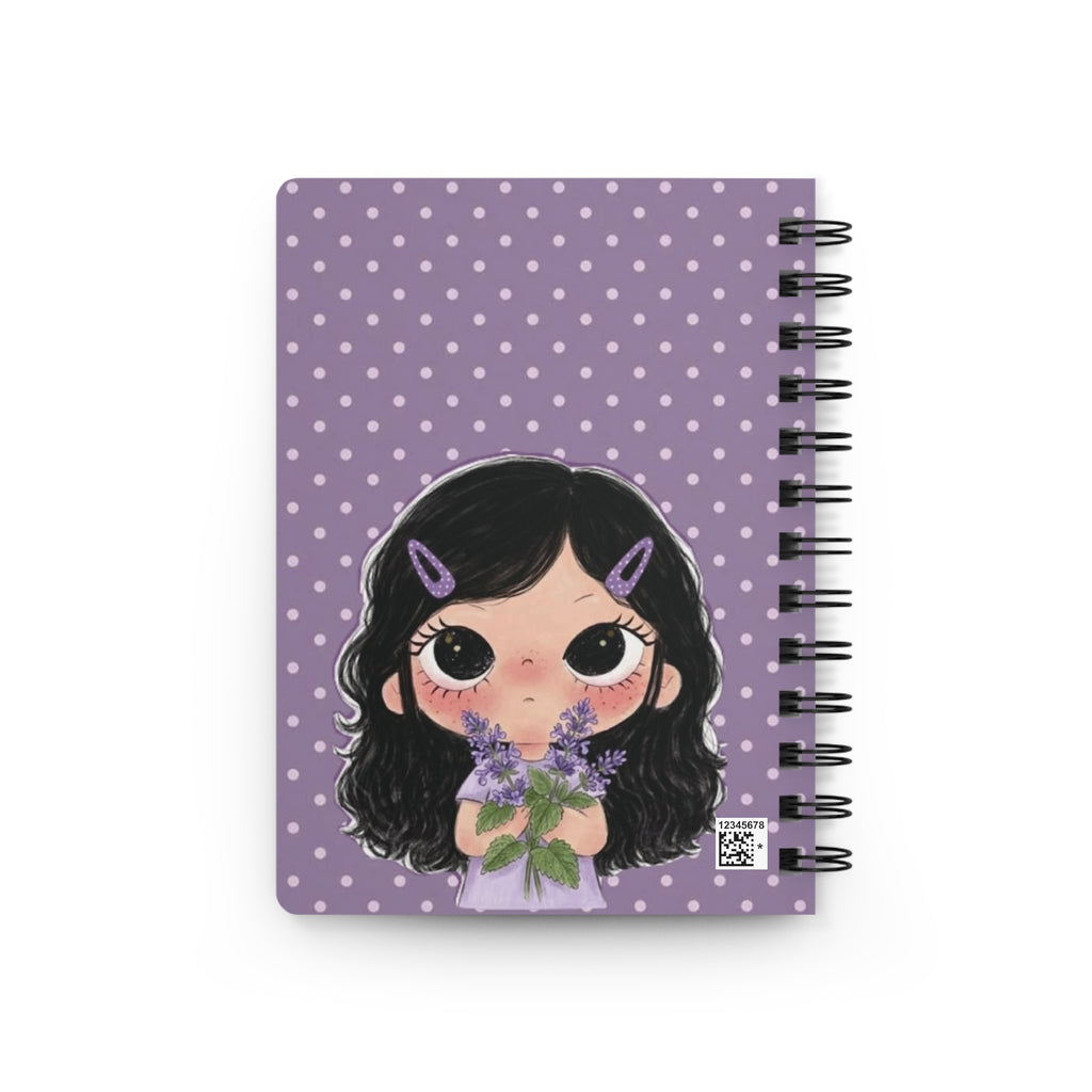 Purple Floral Butterfly Journal | Spiral Bound Notebook