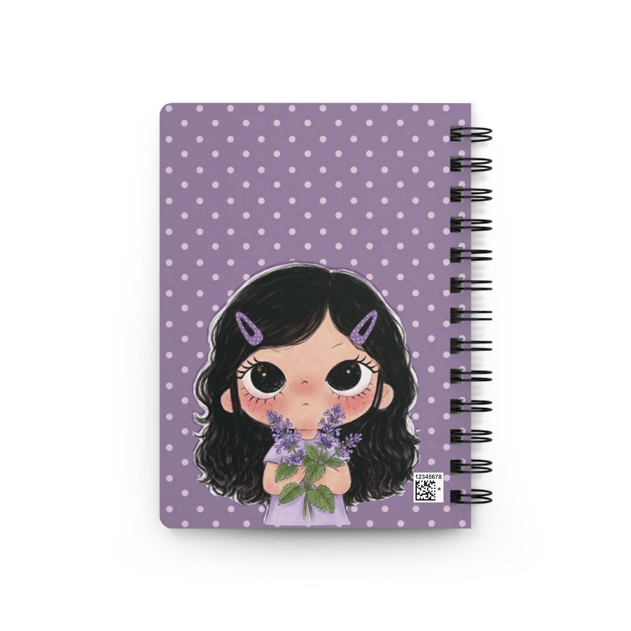 Purple Floral Butterfly Journal | Spiral Bound Notebook