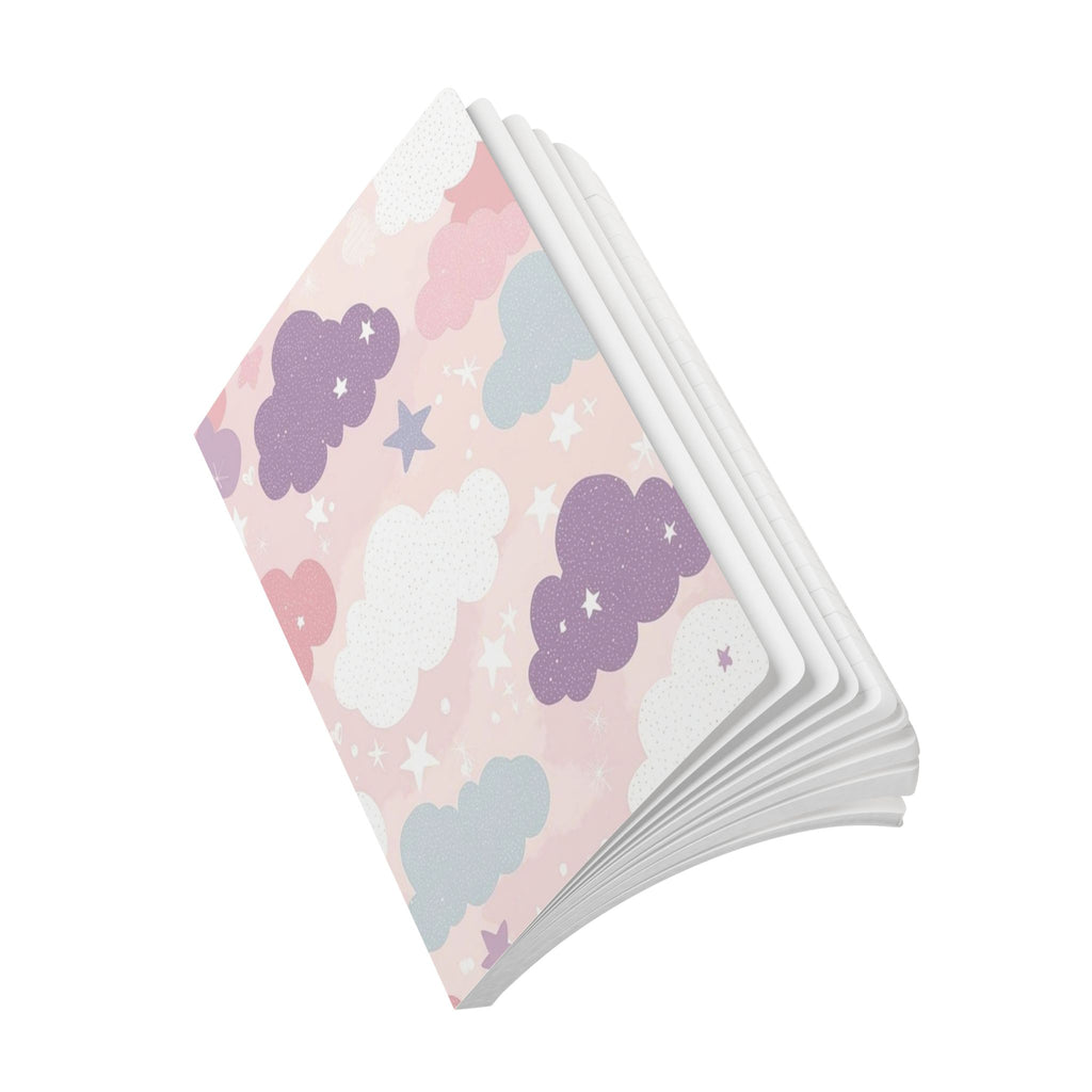 Pastel Cloud Pattern Softcover Journal | Stars & Clouds Notebook