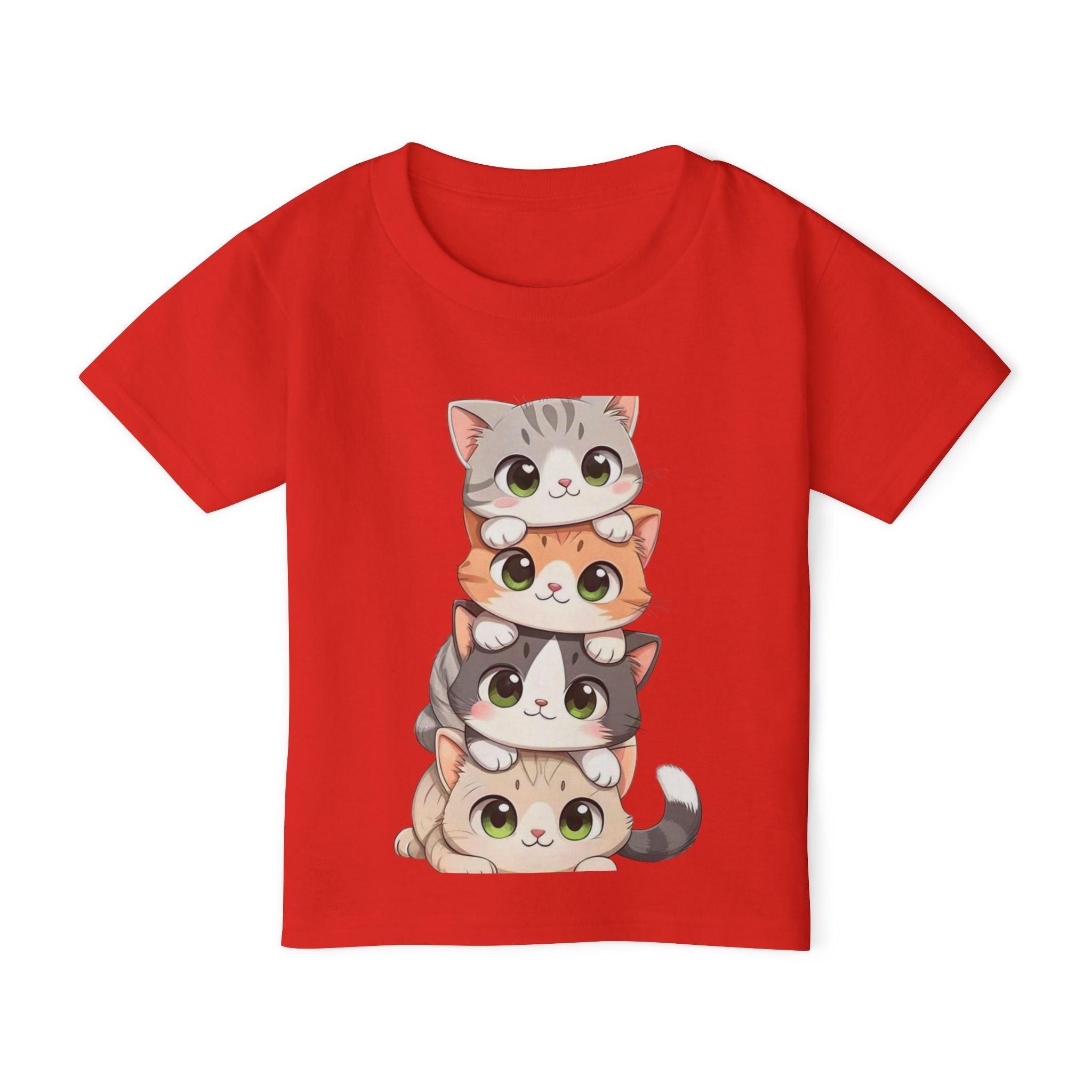 Stacked Cute Kittens Toddler T-shirt | Playful Cat Stack