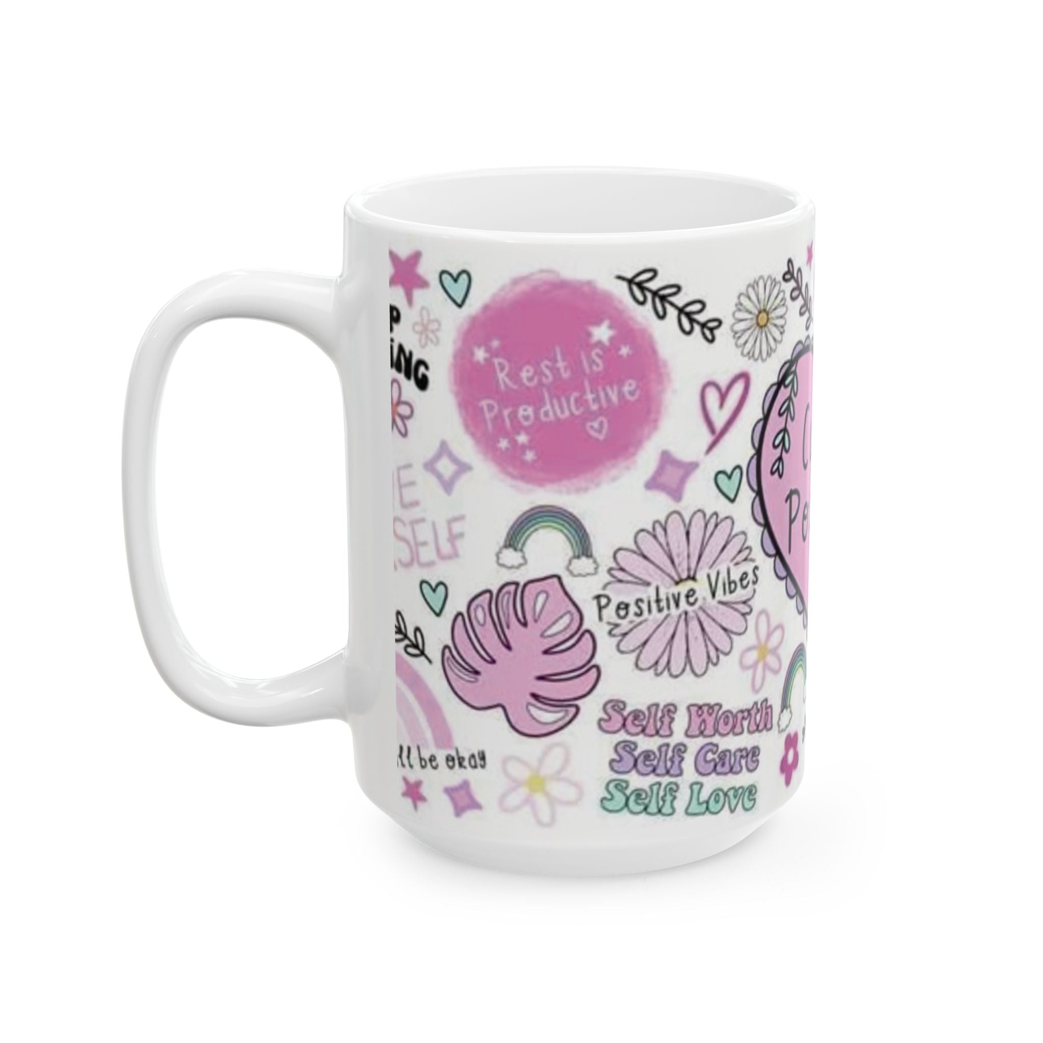 Positivity Mug — "Cup of Positivity" Inspirational Ceramic Coffee Mug (11oz/15oz)