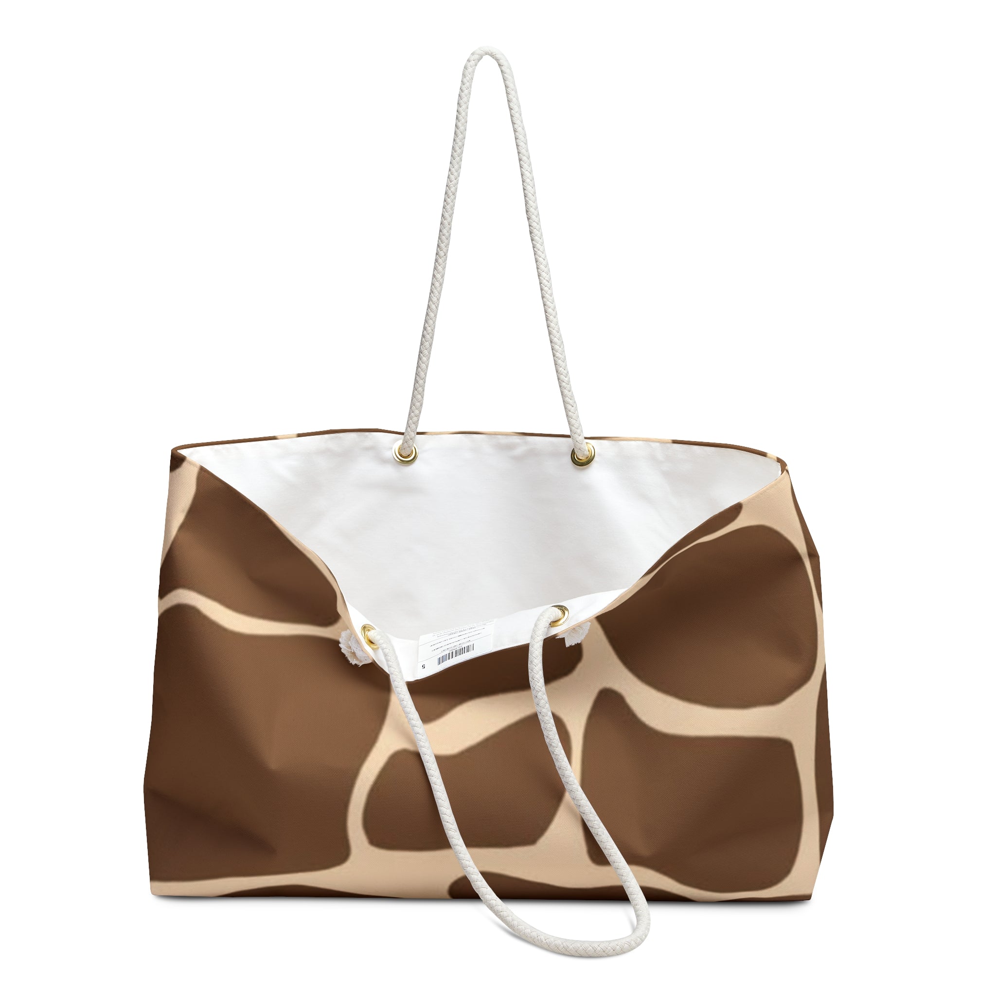 Giraffe Print Weekender Bag — Safari-Inspired Travel Tote