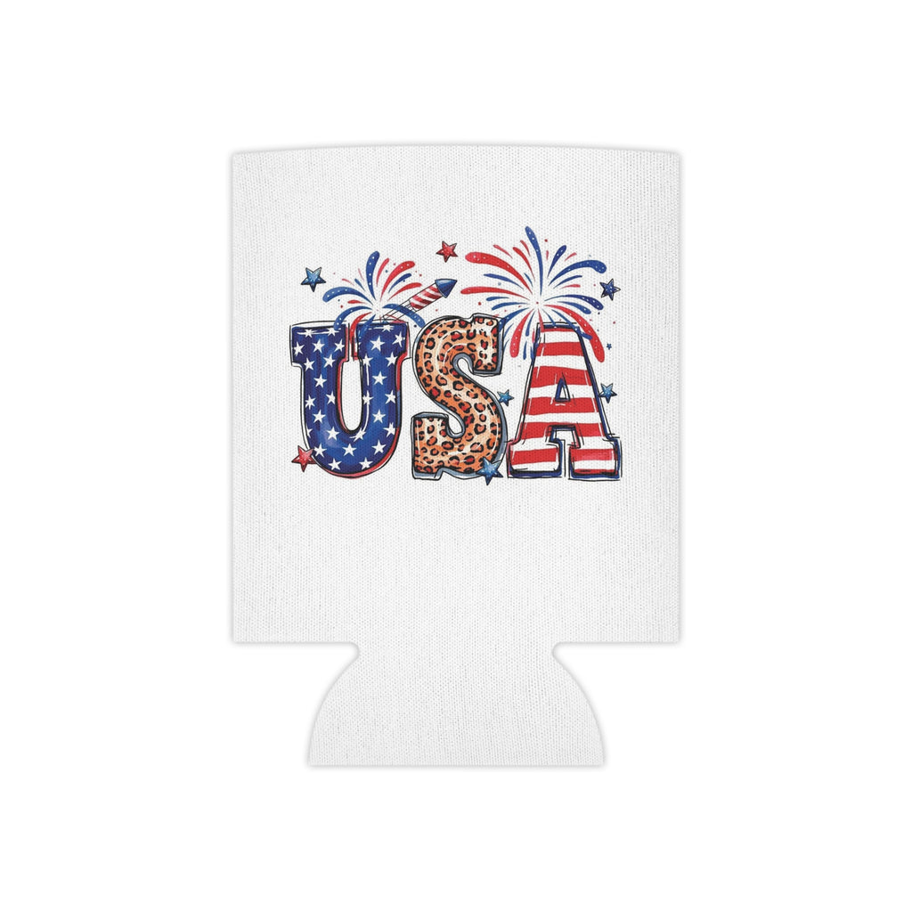 All American Girl Can Cooler | USA Fireworks Slim Koozie