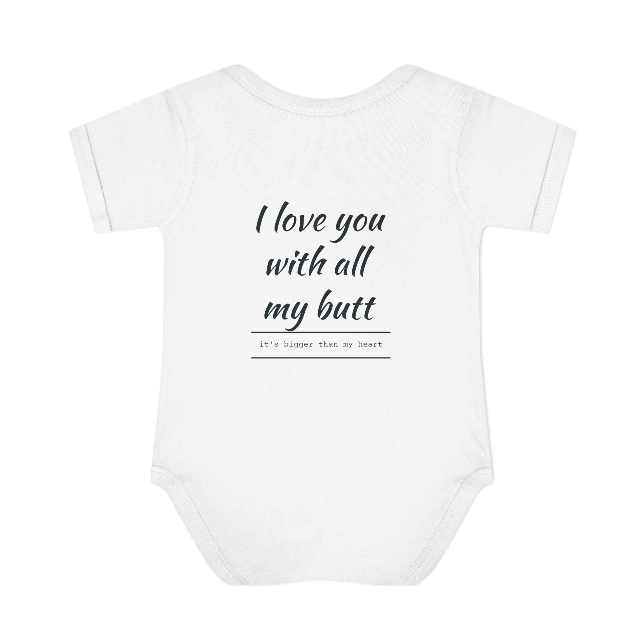 Happy Father s Day baby bodysuit Daddy and child illustration