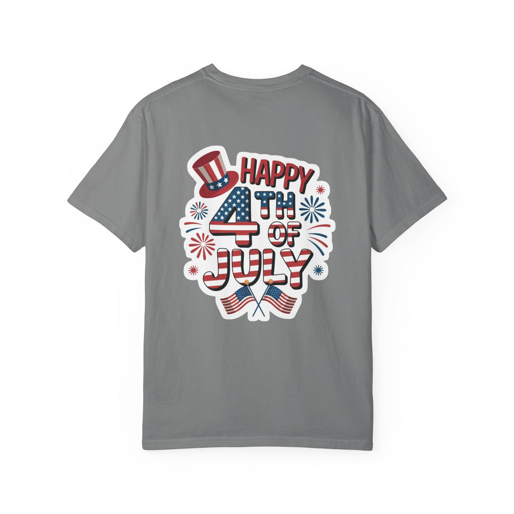 Patriotic Gnome with Balloons T-Shirt | Happy 4th of July USA Design