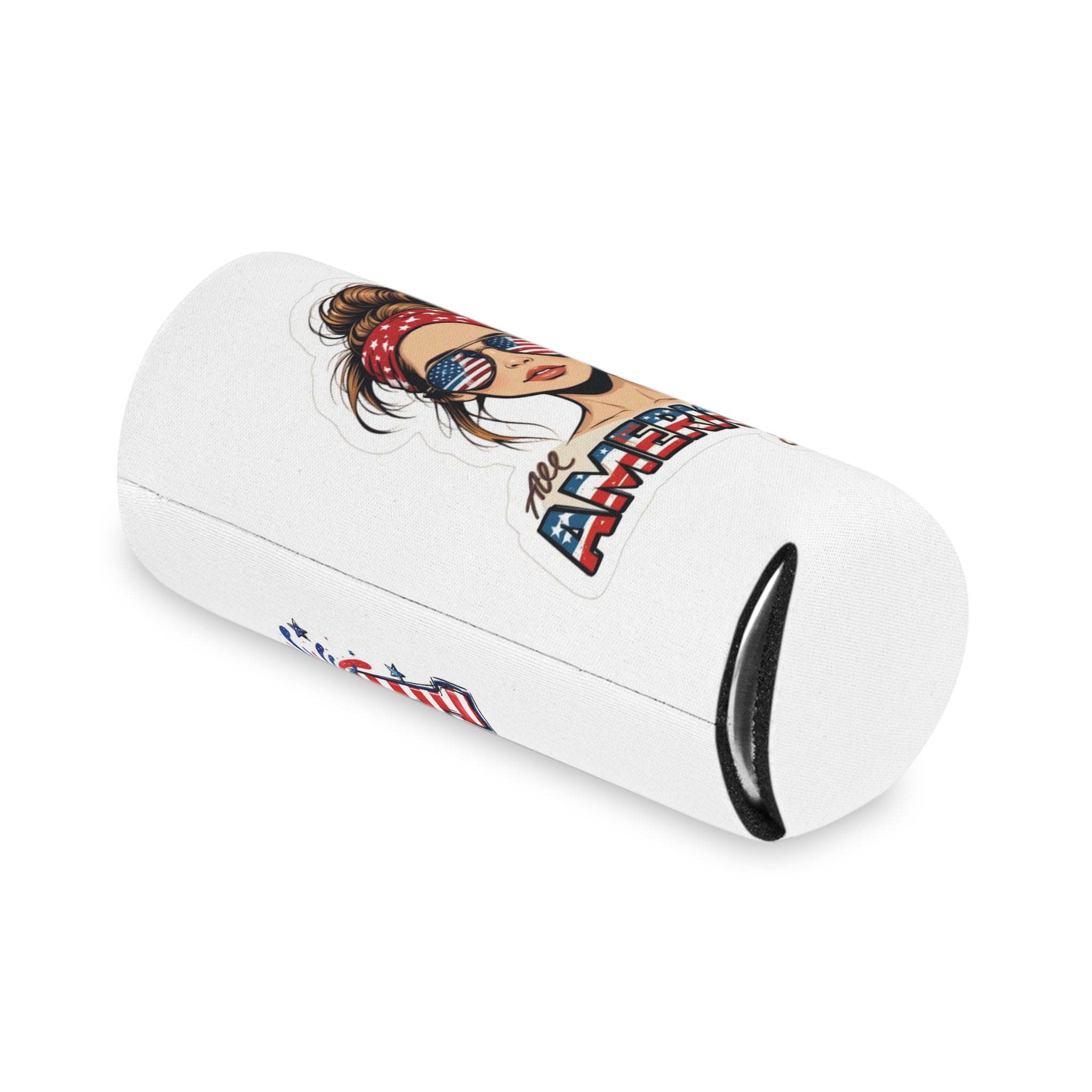All American Girl Can Cooler | USA Fireworks Slim Koozie