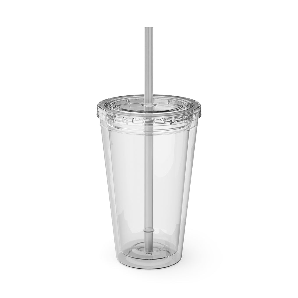 Happy 4th of July Tumbler | 16oz Straw Cup, Patriotic Fireworks Flag Design