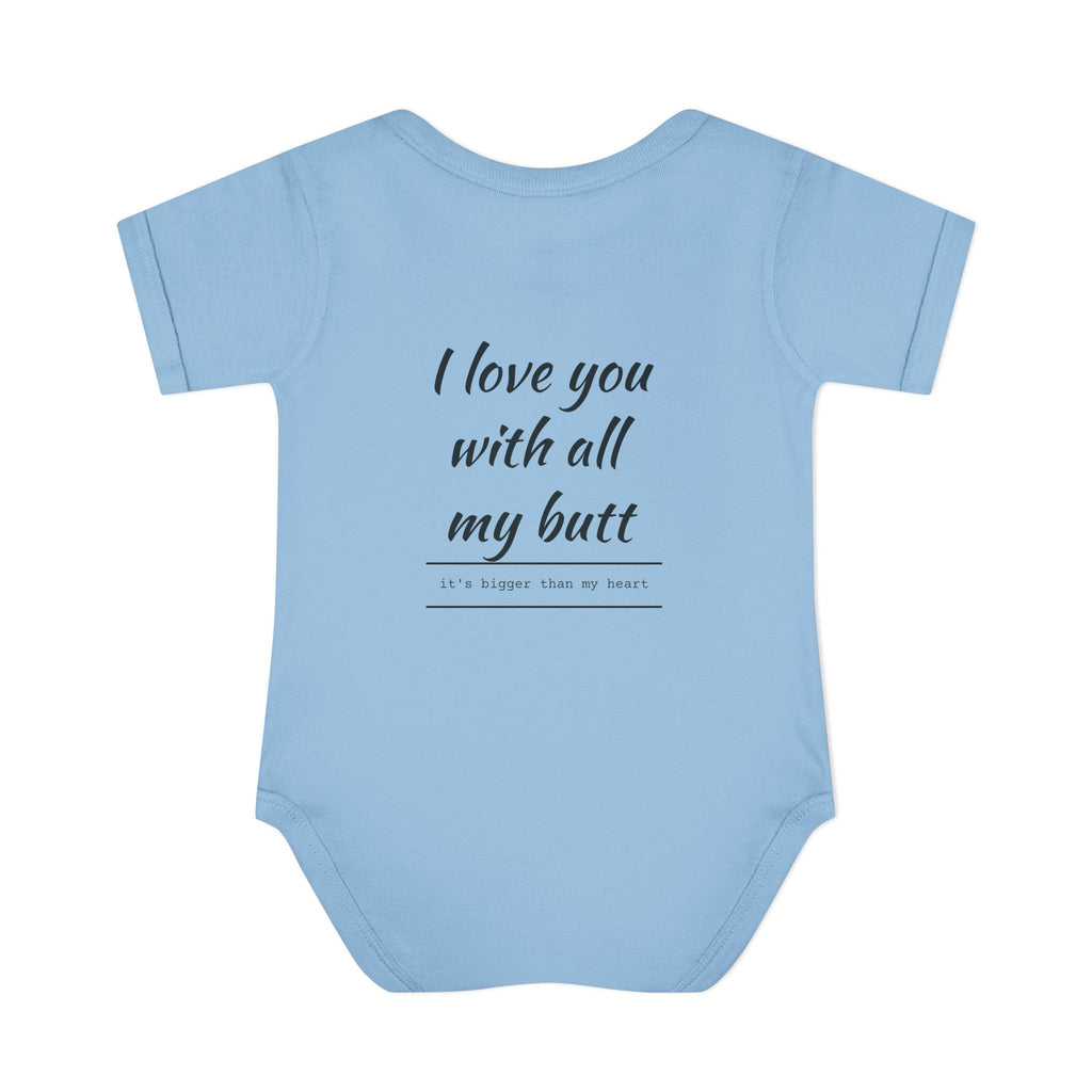 Happy Father s Day baby bodysuit Daddy and child illustration