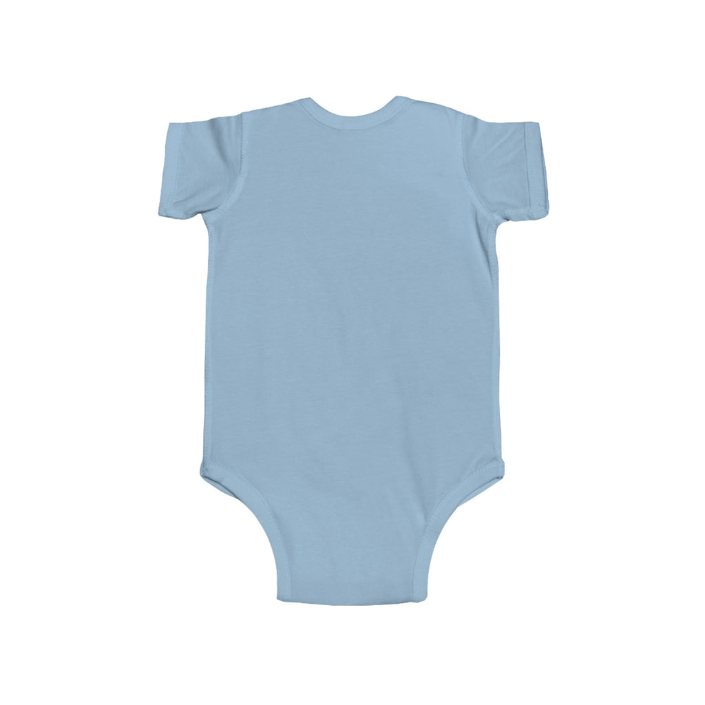 Baby Giraffe Bodysuit — Cute Blue Safari Infant Onesie