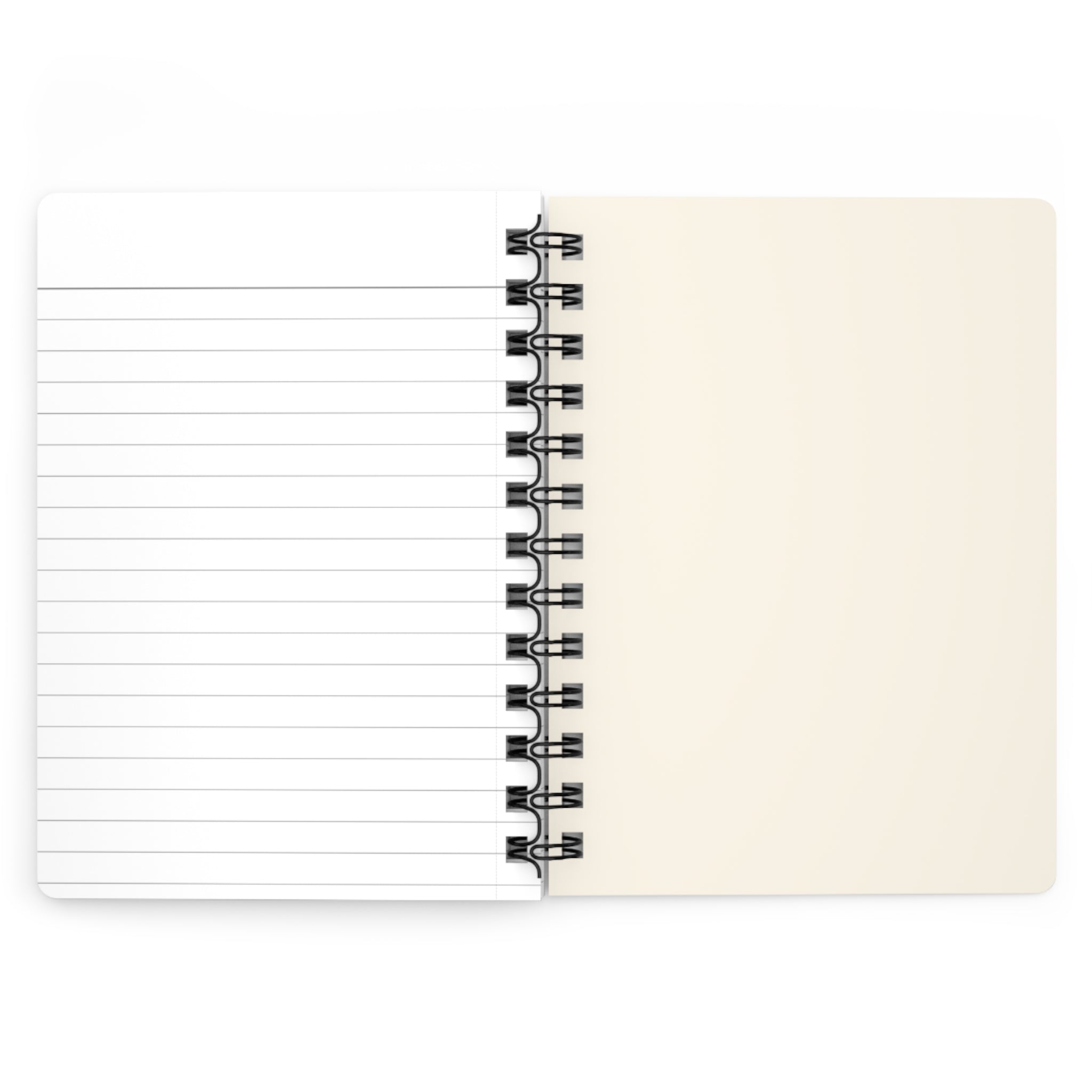 Cute Curly Girl Illustration Spiral Bound Journal | Pink Polka Dot Notebook