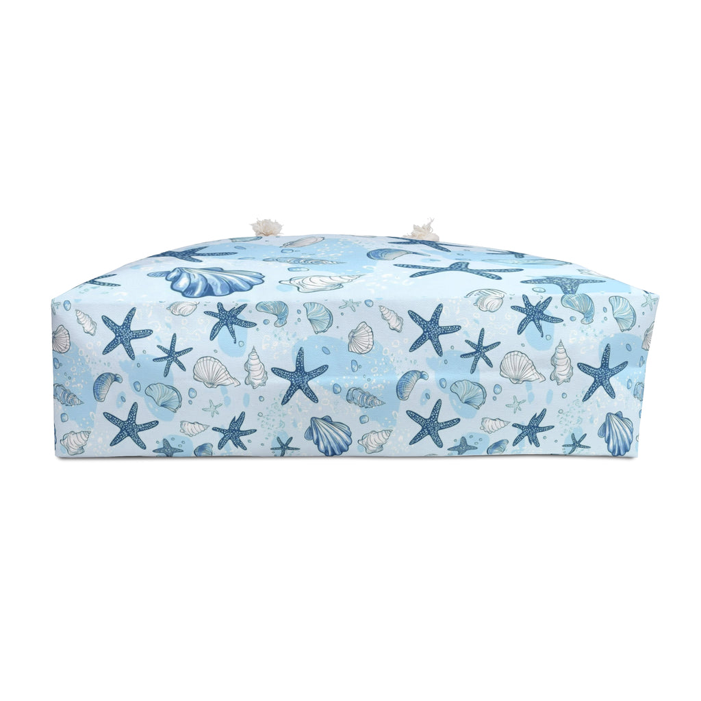 Sea Shell Weekender Bag — Blue Starfish Beach Travel Tote