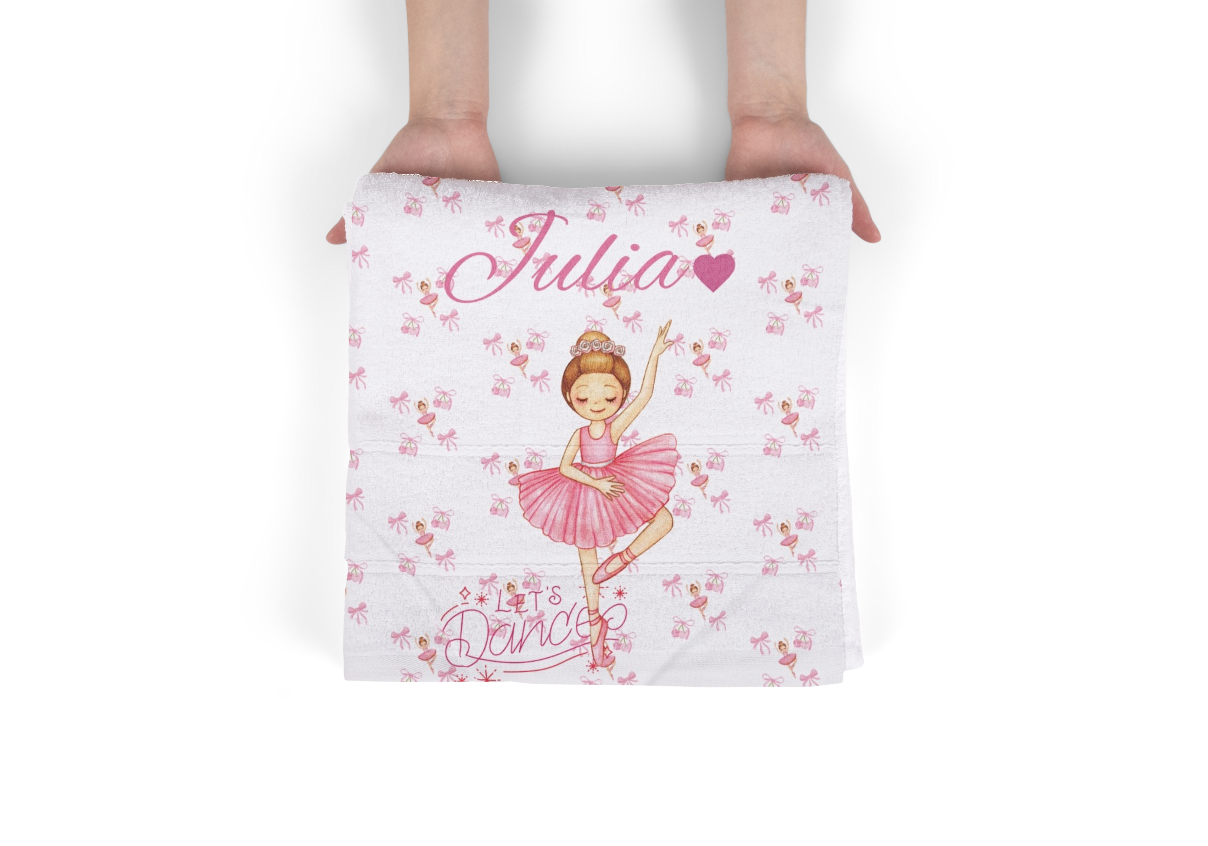 Ballerina Dance Name Baby Swaddle Blanket | Personalized Julia