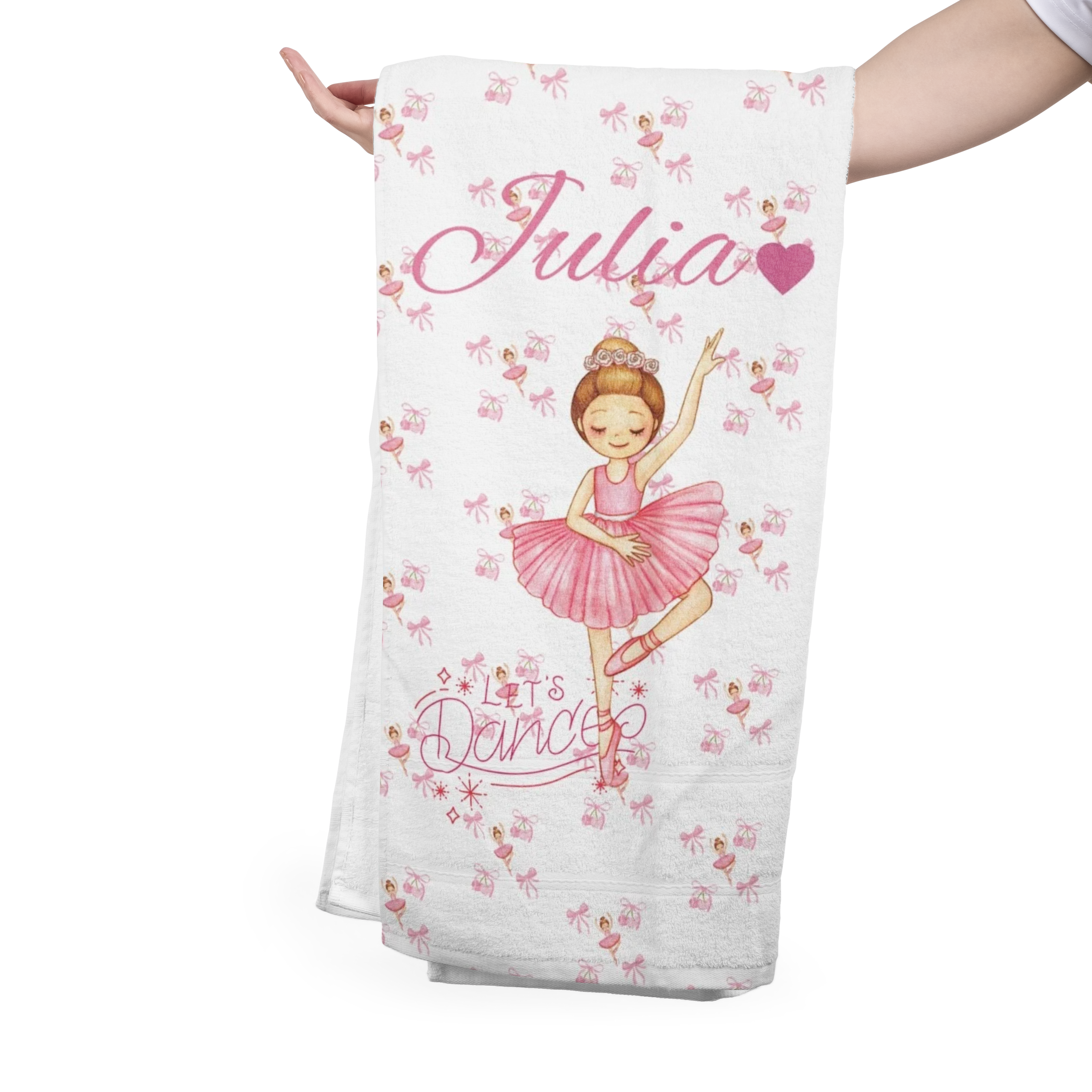Ballerina Dance Name Baby Swaddle Blanket | Personalized Julia