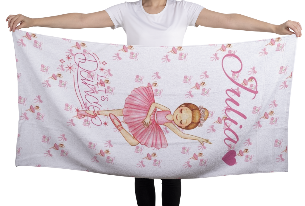 Ballerina Dance Name Baby Swaddle Blanket | Personalized Julia