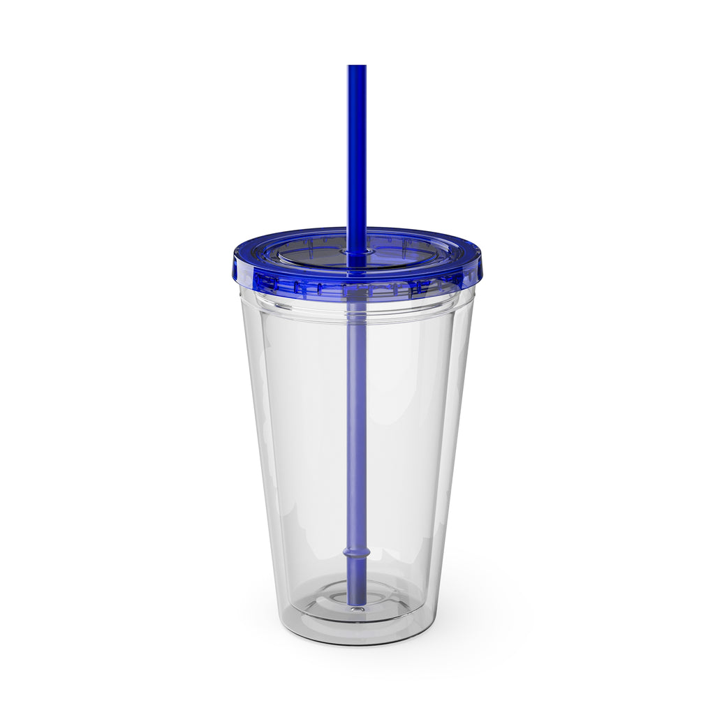 Happy 4th of July Tumbler | 16oz Straw Cup, Patriotic Fireworks Flag Design