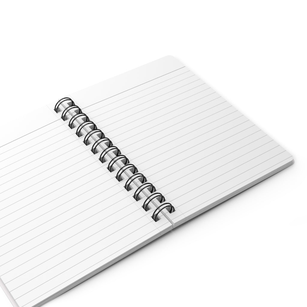 Pink Cow Pattern Spiral Notebook | Cute Cow Faces, Black Cowhide Spots