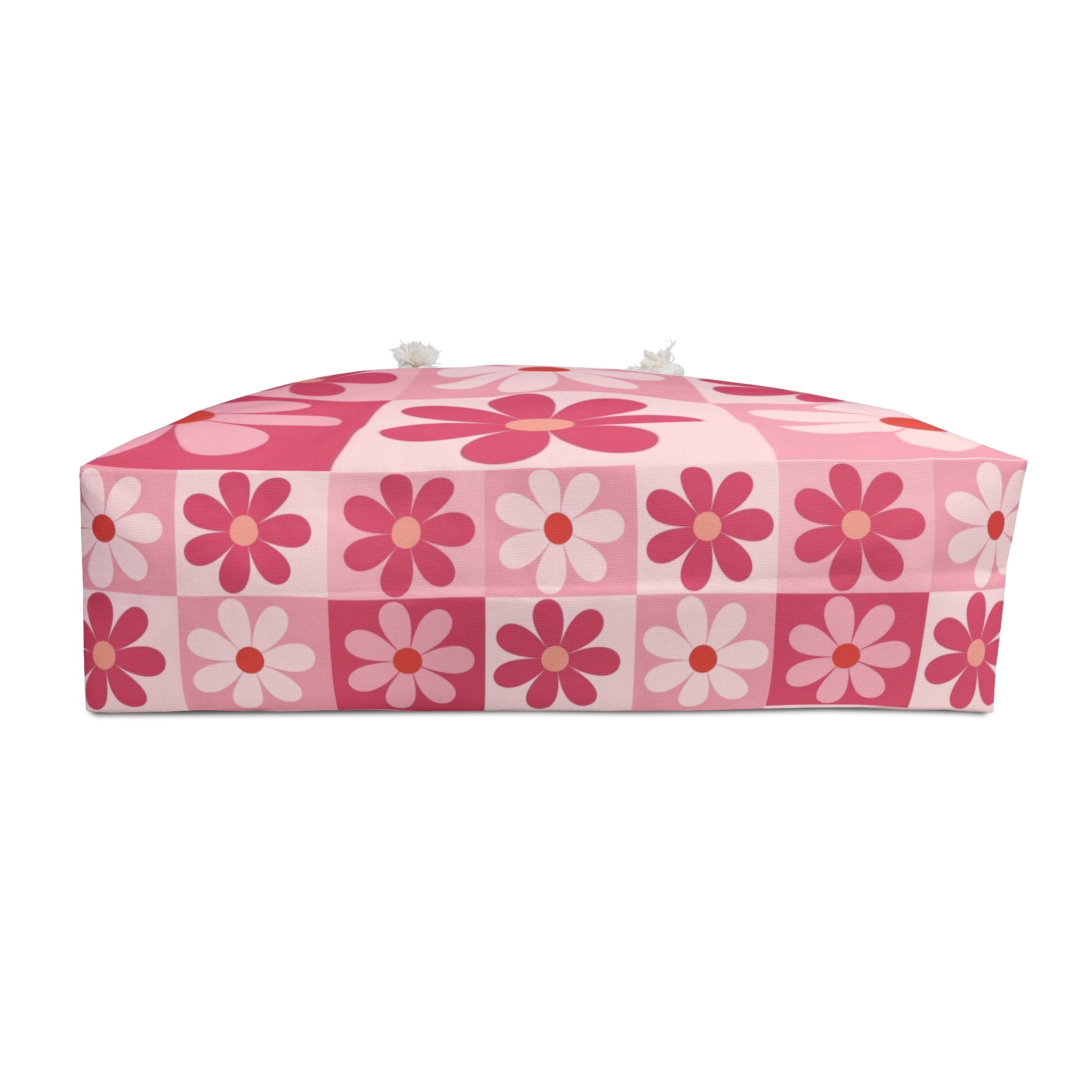 Pink Retro Daisy Weekender Bag