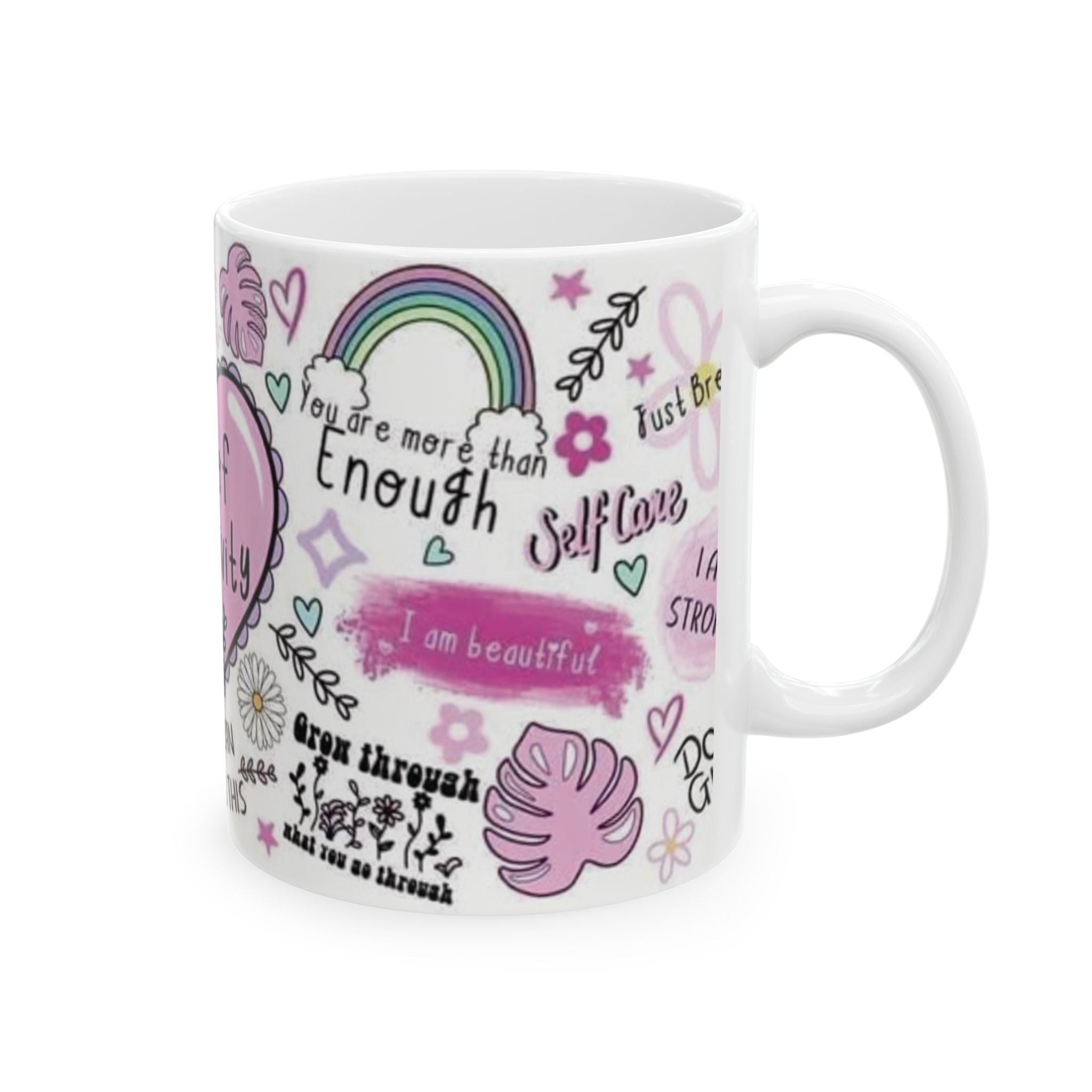 Positivity Mug — "Cup of Positivity" Inspirational Ceramic Coffee Mug (11oz/15oz)