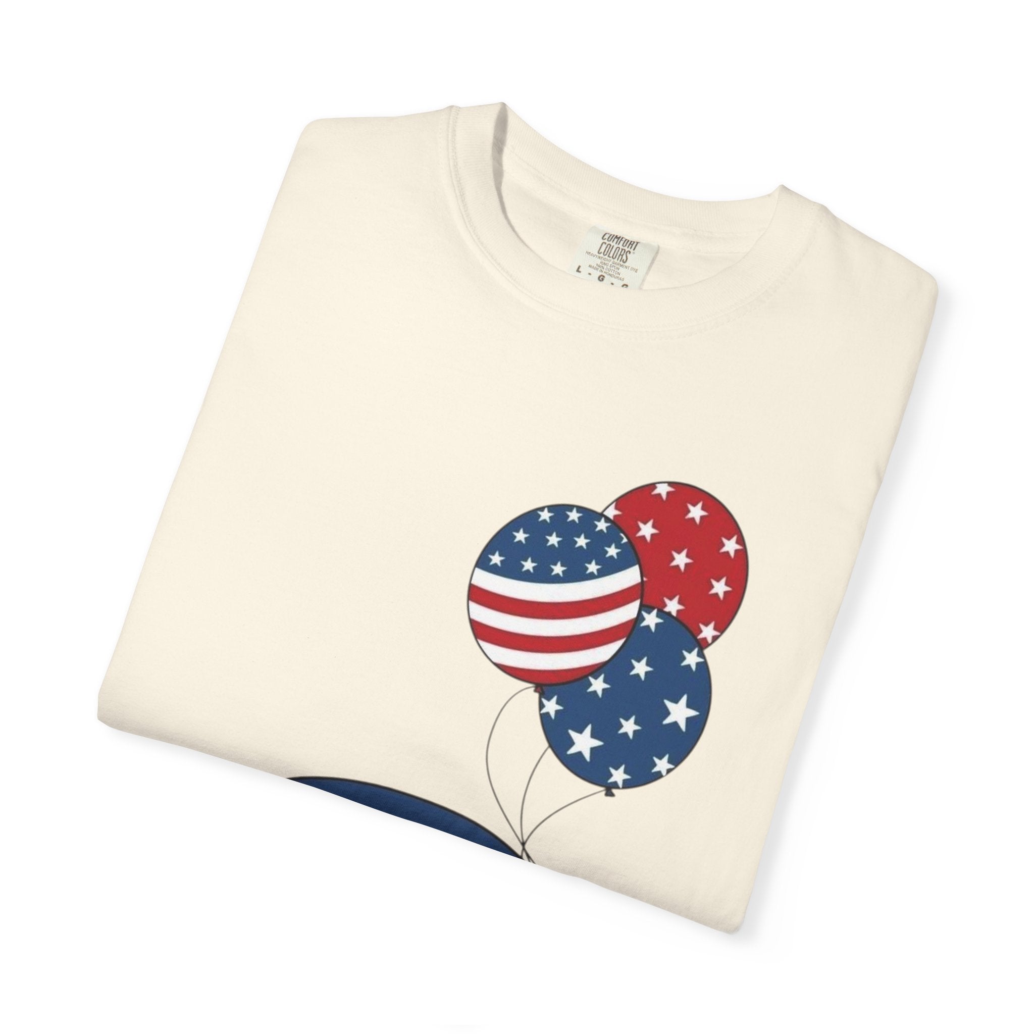 Patriotic Gnome with Balloons T-Shirt | Happy 4th of July USA Design