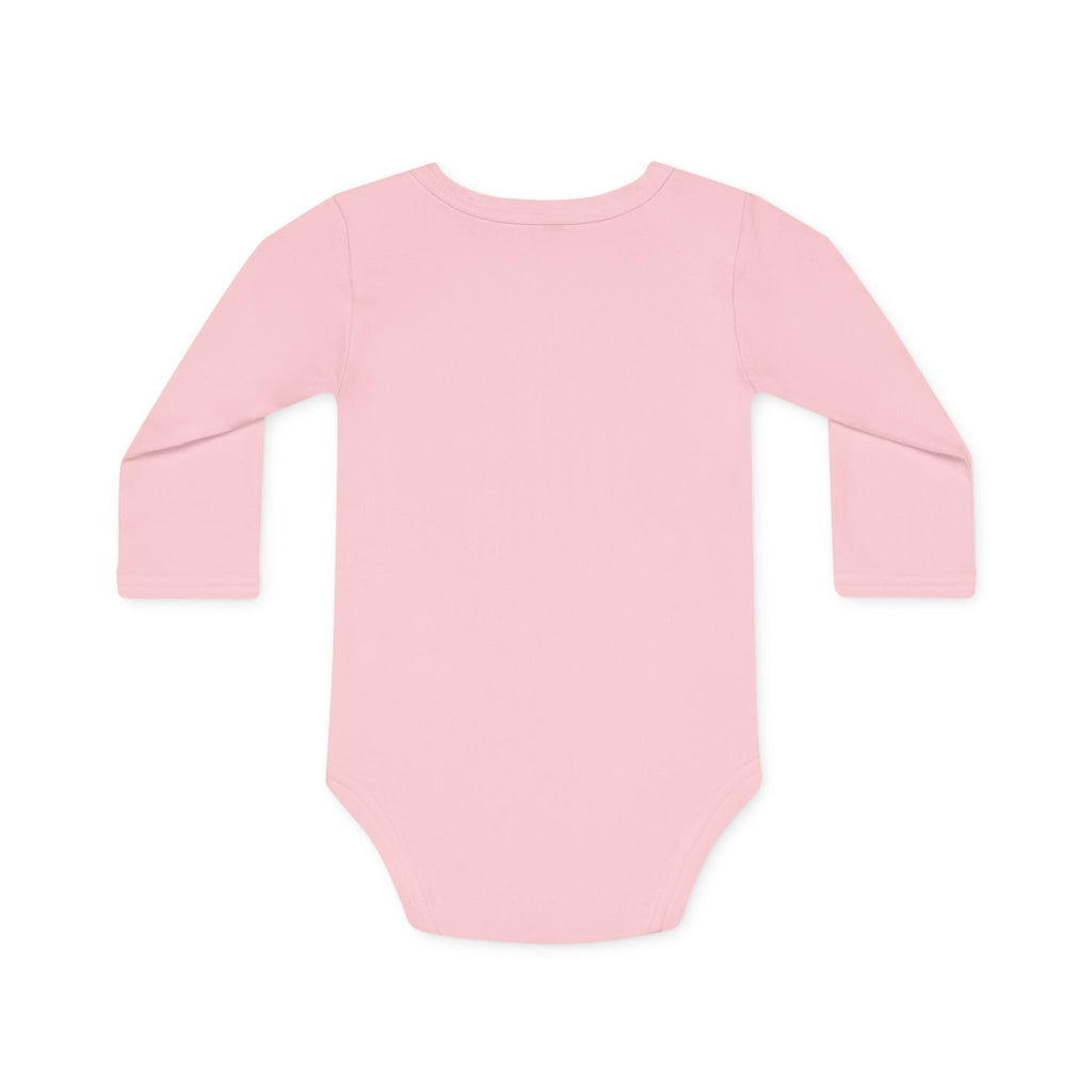 New to This World Baby Bodysuit — Organic Long-Sleeve Giraffe Baby Onesie