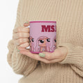 Pink Bubblegum Doll Mug | Ceramic Coffee Cup