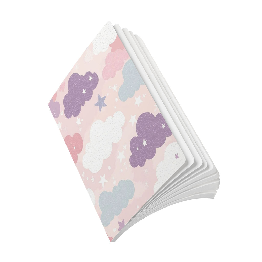 Pastel Cloud Pattern Softcover Journal | Stars & Clouds Notebook