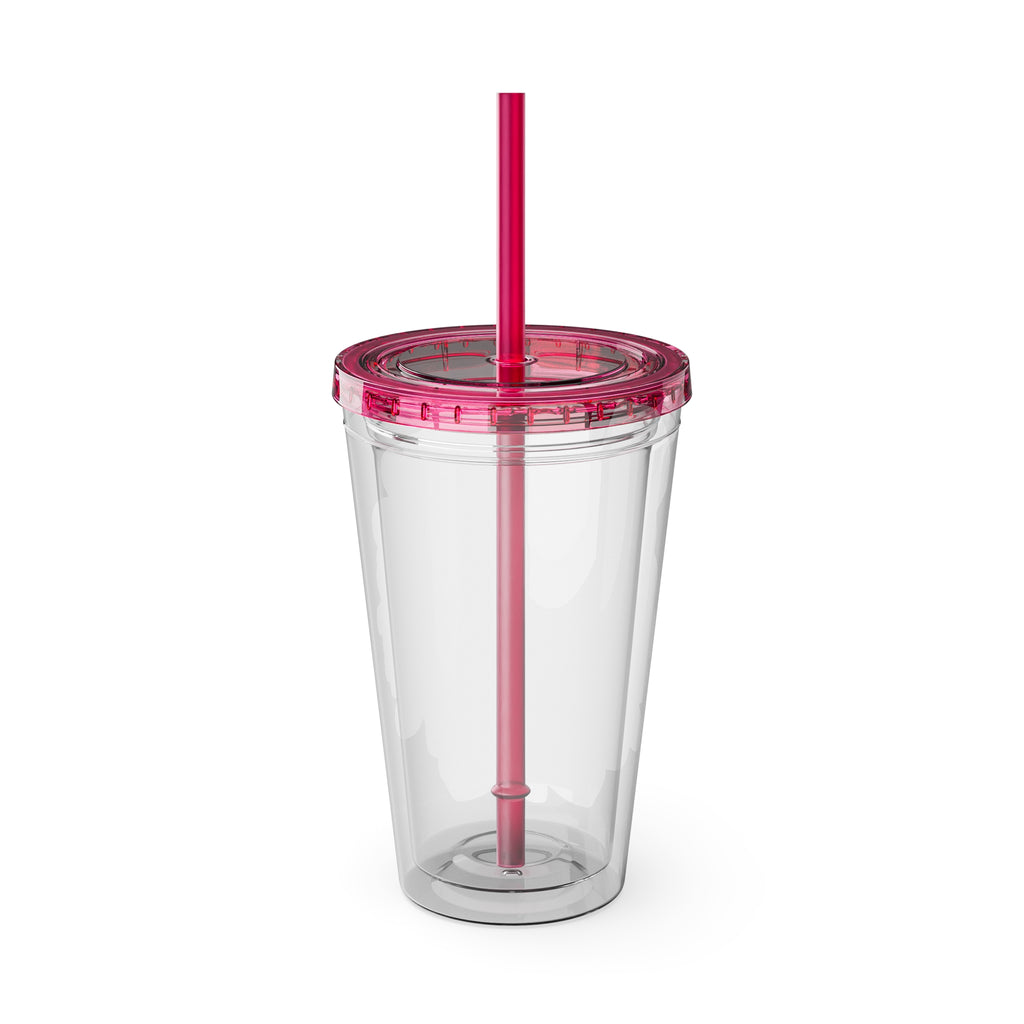 Happy 4th of July Tumbler | 16oz Straw Cup, Patriotic Fireworks Flag Design