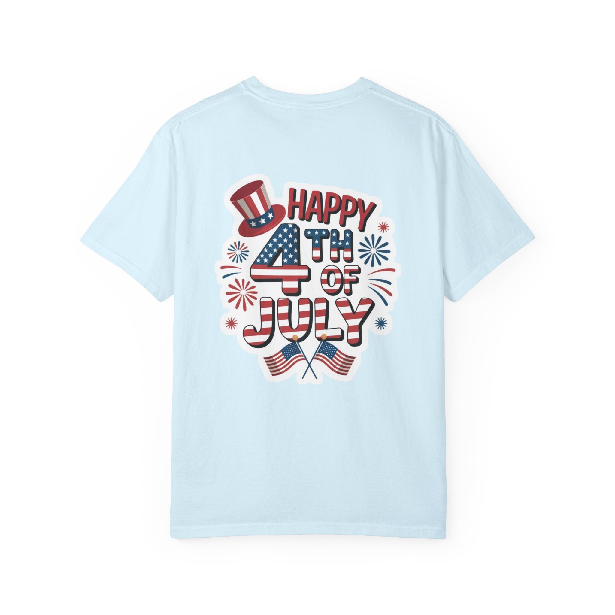 Patriotic Gnome with Balloons T-Shirt | Happy 4th of July USA Design