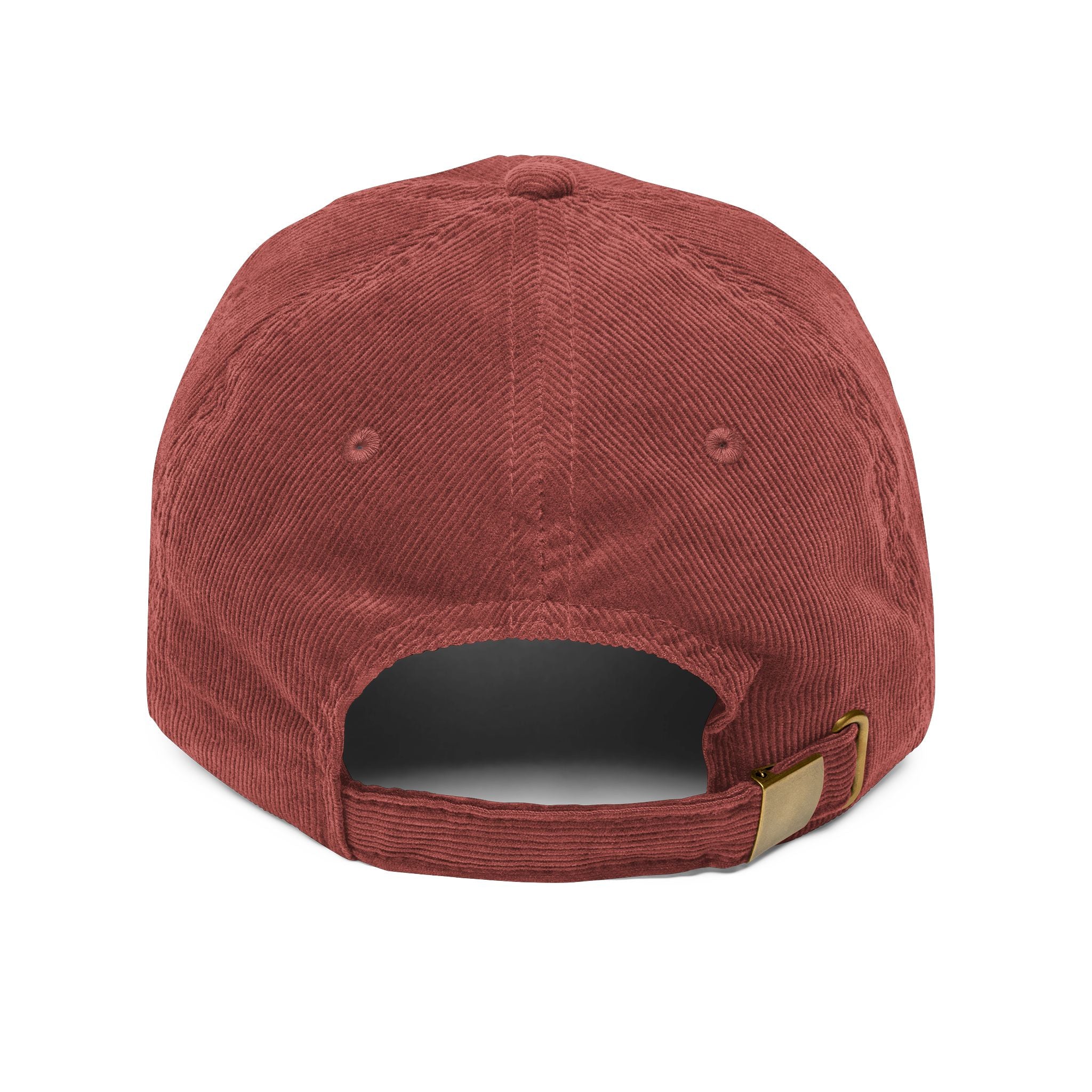 Vintage Corduroy Cap — Embroidered 'BLOOM' Floral Patch