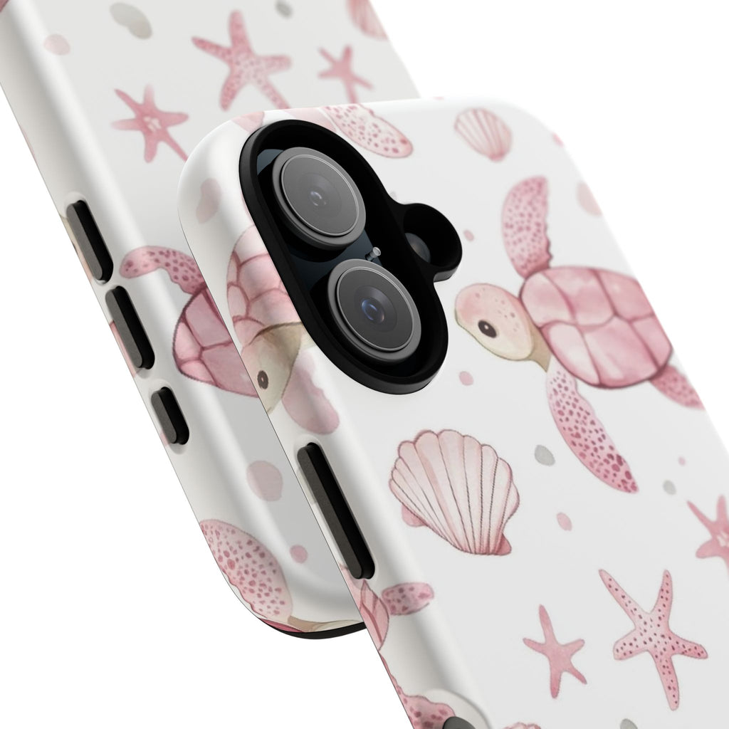 Pink Sea Turtle Pattern Phone Case | Tough Case