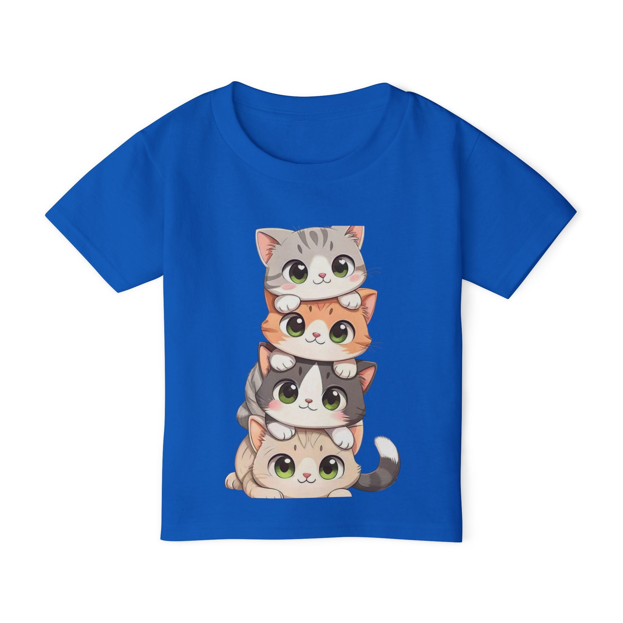 Stacked Cute Kittens Toddler T-shirt | Playful Cat Stack