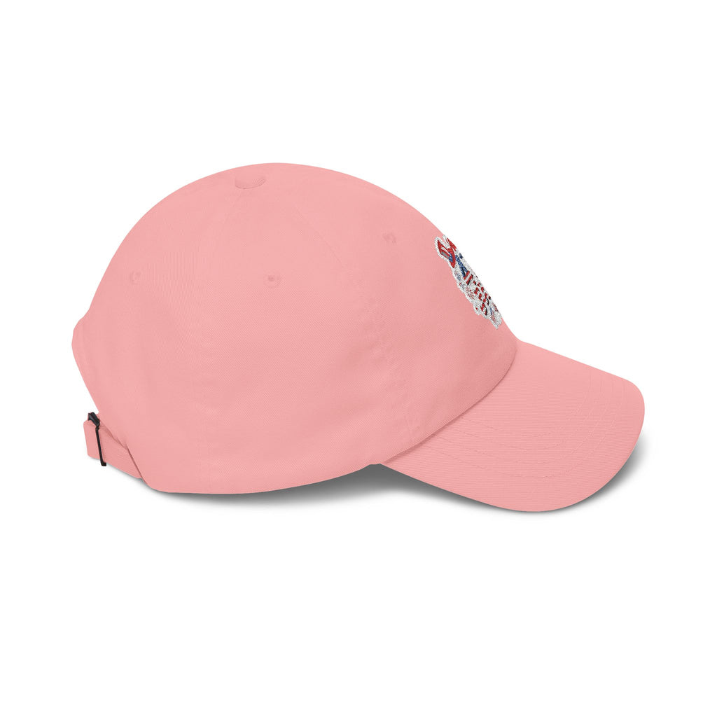 Patriotic 4th of July fireworks Dad Cap | American flag baseball hat