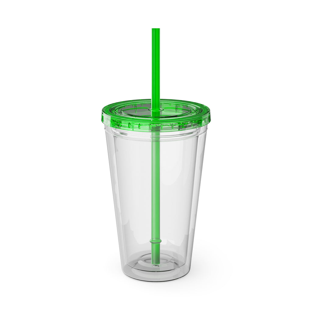 Happy 4th of July Tumbler | 16oz Straw Cup, Patriotic Fireworks Flag Design