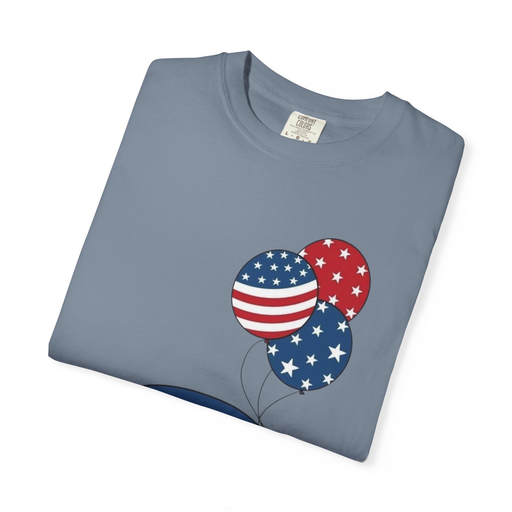 Patriotic Gnome with Balloons T-Shirt | Happy 4th of July USA Design