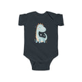 Baby Bodysuit - Cute Blue Dinosaur Infant Onesie